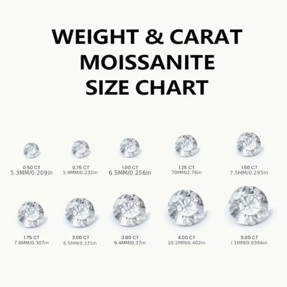 NEW Dimond Ring Single Stone Silver 925 Band Simple Square Moissanite Ring Sz 9 - Picture 6 of 8